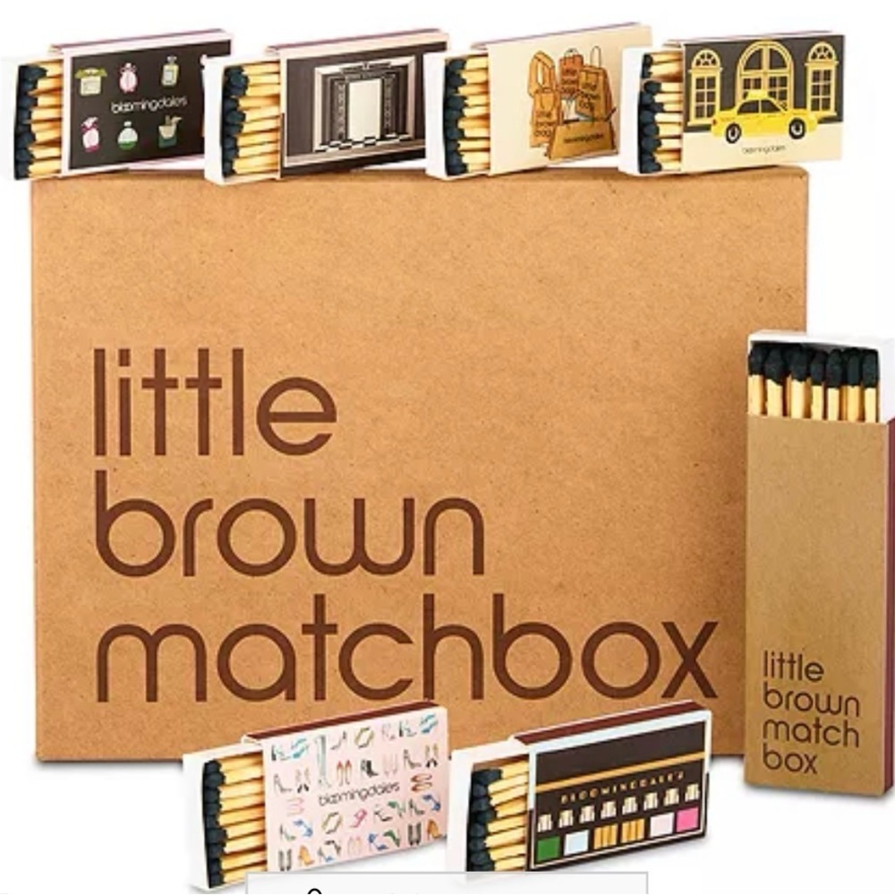 Bloomingdale's Little Brown Matchbox Set matches ltd Ed